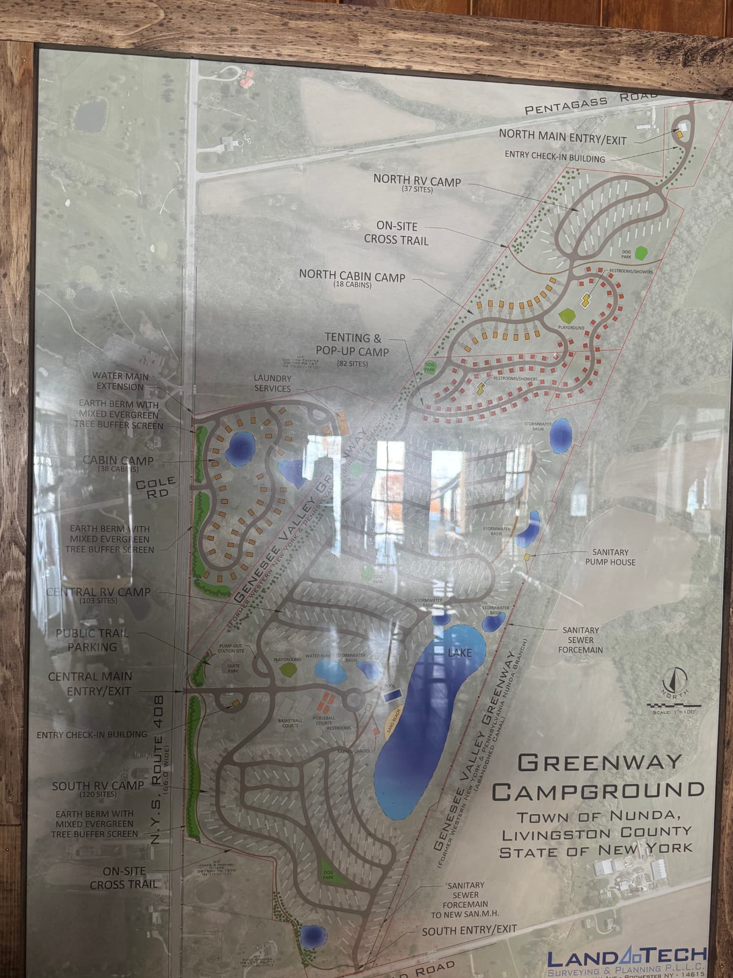 Framed Greenway Campground property plan